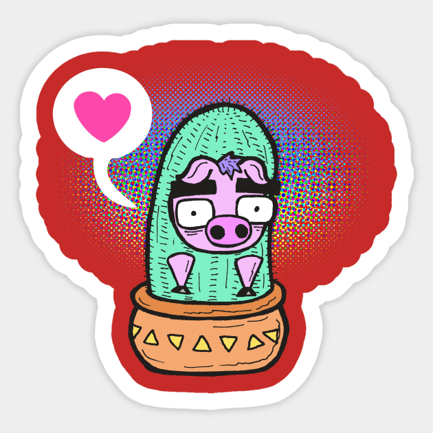 Prickly Personality Sticker by calavara